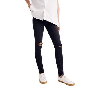 Madewell Maternity Over-the-Belly Skinny Jeans in Black Sea
